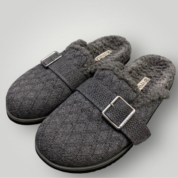 VIVAIA Round-Toe Wool Slippers (Hazel) Sz 8.5 - Picture 6 of 12